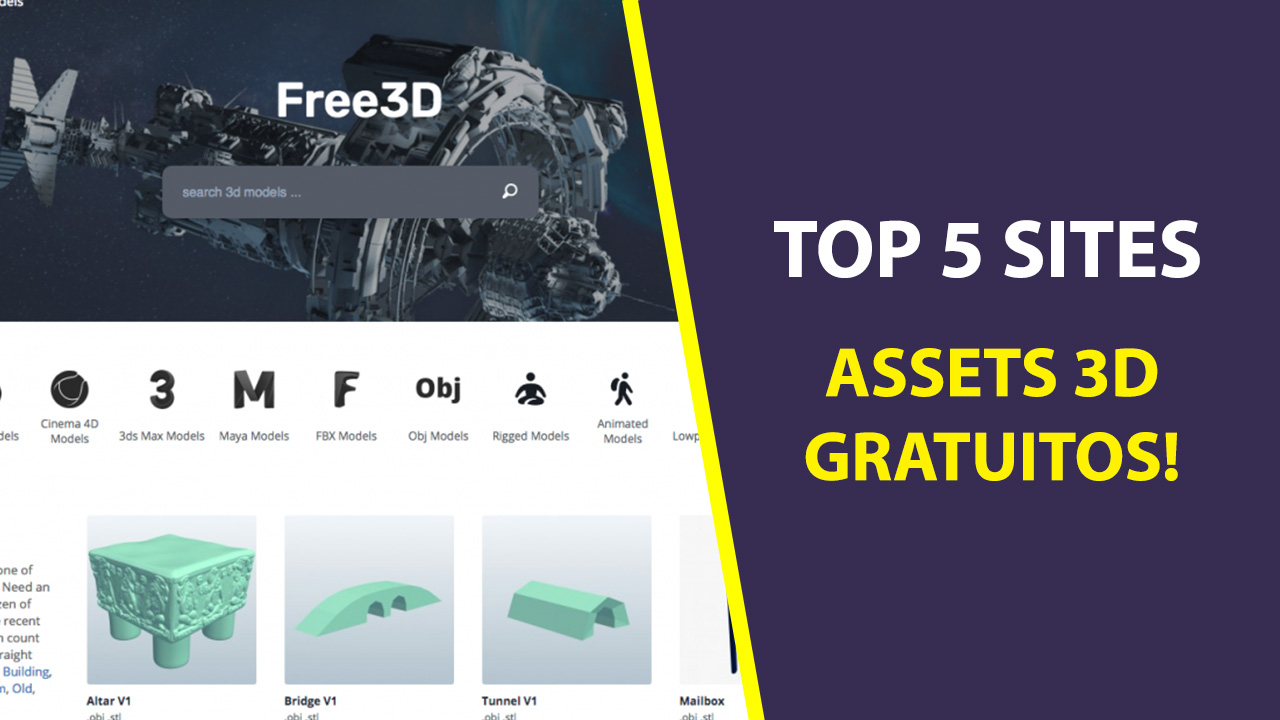 top sites assets 3d gratuitos
