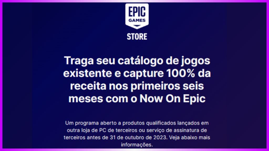 Epic Games anuncia plataforma de venda digital de jogos para PC