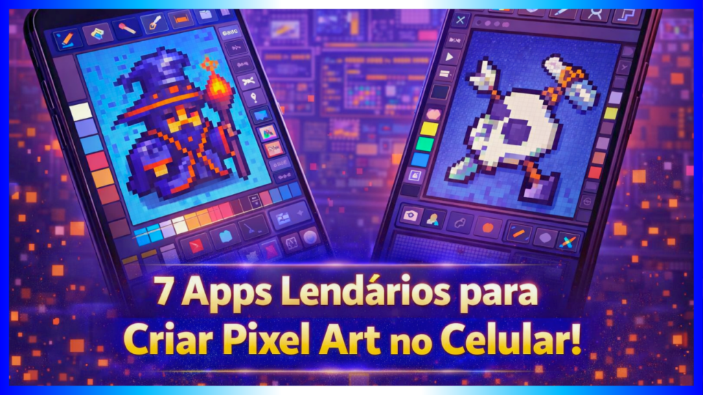 7 Apps para Criar Pixel Art no Celular! - Crie Seus Jogos